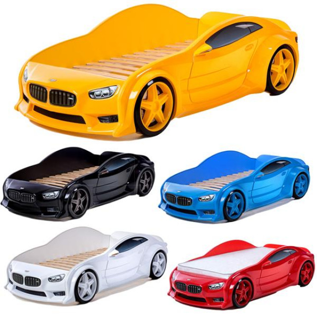 Babybett Kinderbett Autobett Bett 5 Farben EVO VOLT Kinderzimmermöbel Austattung - Baby und Kind - Natolin