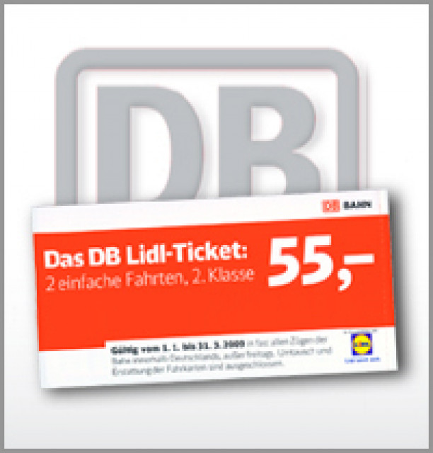 Lidl Bahn Ticket für 2 Fahrten Deutschlandweit 65 Euro - Eintrittskarten Tickets - Hamburg