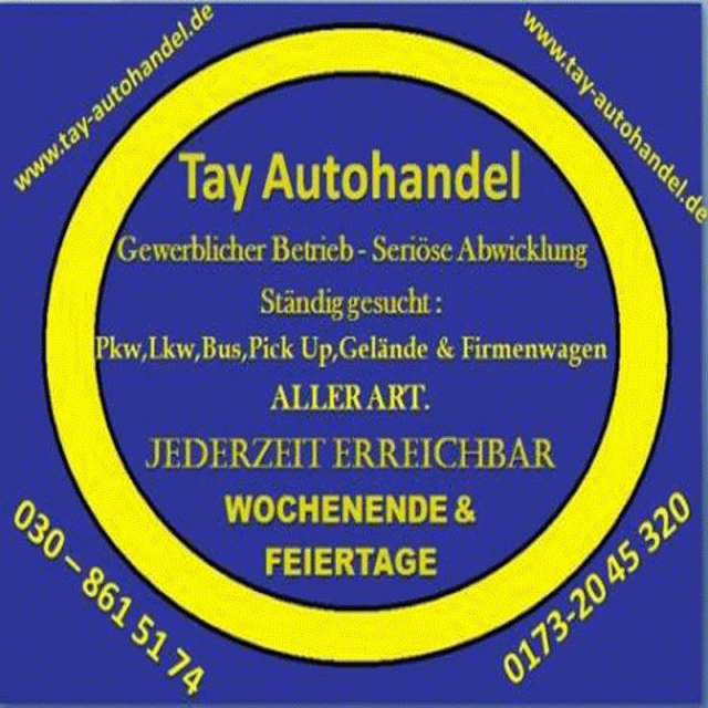 Mängelfahrzeugeankauf Berlin / Umland TAY Autohandel 030 861 51 74 - Auto Specials - Berliner Str.