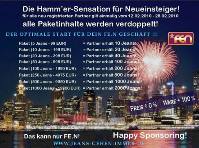 FE.N   ein nebenberuflicher / hauptberuflicher Neuanfang  Networkmarketing   ein - Promotion Pressemitteilungen - Leichlingen