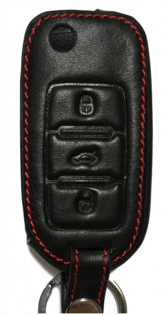 Schlüsseltasche Lederhülle Cover Etui für Seat Altea XL FR Alhambra Seat Ibiza L - Auto Zubehoer - Hamburg