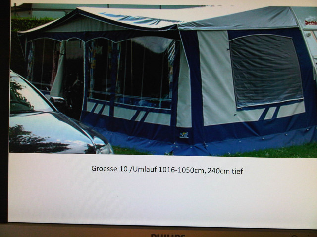 WIGO  Fortuna  Gr10 Vorzelt,  der ideale Begleiter für Saison- oder Ganzjahresca - Camping - Kirchheim bei München