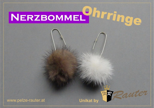 Nerz Pelzohrringe - Sonstige Anzeigen - Innsbruck