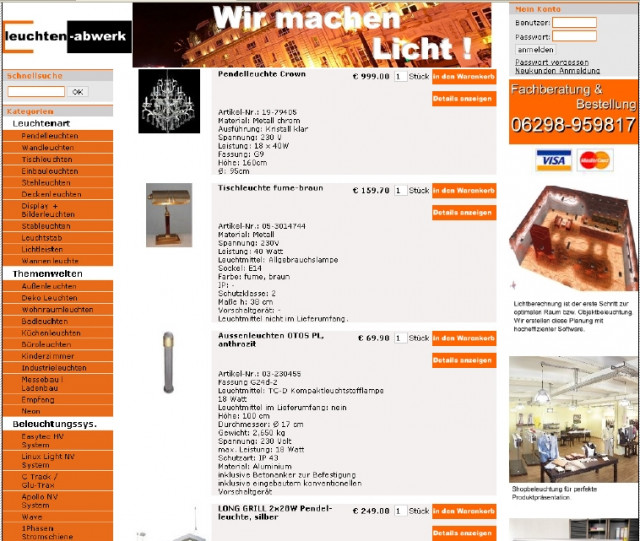 Anbauleuchte direkt ab Werk. Leuchten-abwerk.de Ihr freundlicher Leuchten-Expert - Sonstige Anzeigen - Möckmühl