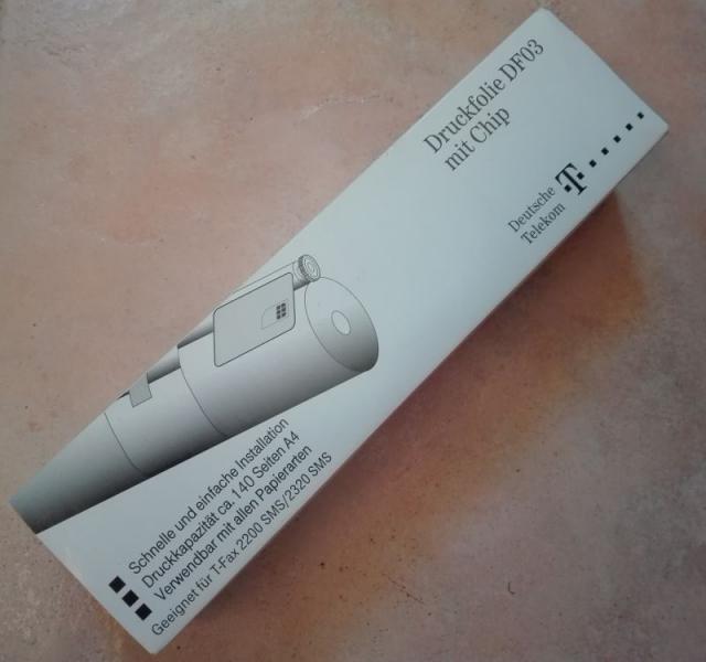 Druckfolie ORIGINAL DF03 Telekom Fax T-FAX 2200 / 2320 SMS +Chip - Telekommunikation - Ahrensburg