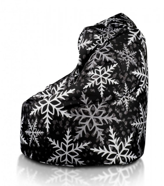 Sitzsackhülle Mega Sako Modern Schoner 135 cm 340l Wintermotiv Schneeflocke - Haushalt - Frankfurt 