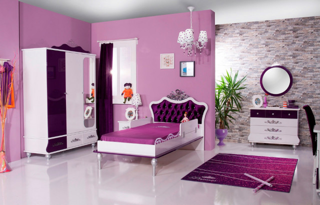  Kinderzimmer Spar Set Prinzessin Anastasia Mädchenzimmer lila 2-tlg von http:// - Moebel Haushalt - Friedberg