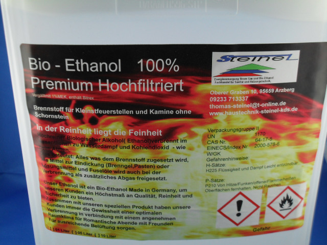 Verkaufe1x10 Liter Bioethanol Hochfiltriert  100% - Haushalt - Arzberg