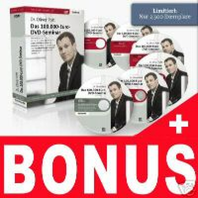 100.000 Euro DVD Seminar+Audioseminar+6 ebooks - Internet - deutschlandsberg
