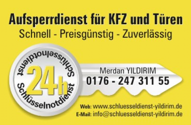 Schlüsselnotdienst für Auto und Wohnungs Türen - Sonstige Anzeigen - Friedenstr. 27