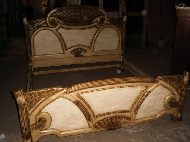 Exquisites helles 6-teiliges Schlafzimmer Stilmöbel - Moebel Haushalt - Halle