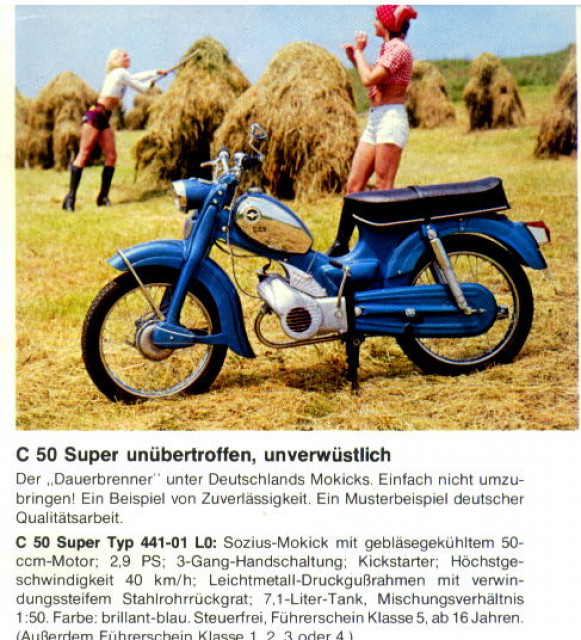 Mopet Zündap C50 - Motorrad Sonstiges - Ebern