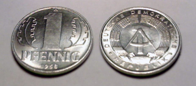   1 Pfennig 1968 DDR A - Sammlungen - Brandenburg