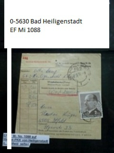Sperr und Grenzgebiet Bedarfspost Heimatbelege O-5630 Bad Heiligenstadt  - Sammlungen - Hannover