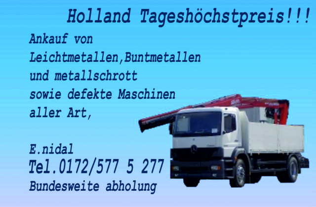 Schrottankauf zu fairen Preisen.Kostenlose Schrottabholung- Altmetallabholung - Sonstige Anzeigen - bochum