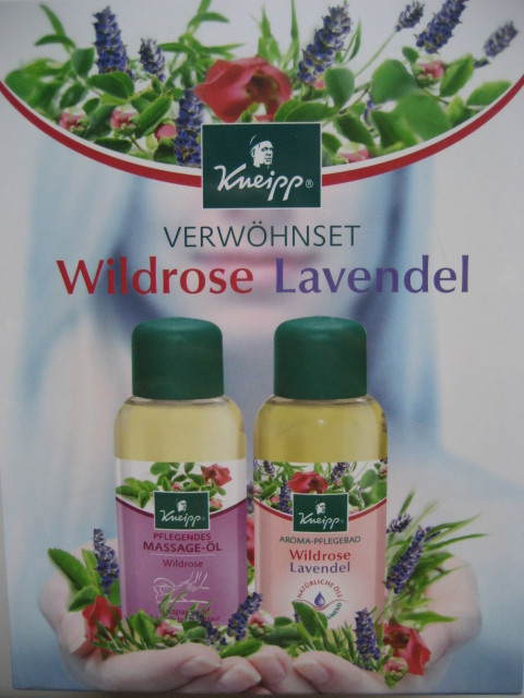 Kneipp Verwöhnset Wildrose Lavendel, 2 Flaschen   100 ml, in hochwertiger Gesche - Wellness Gesundheit - Lauterecken