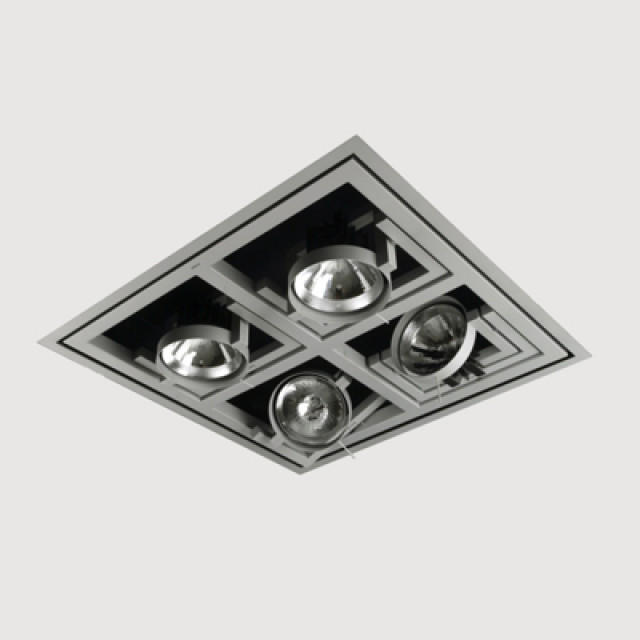 Kreon - Kwadro - Ceiling Light - 4x75W GY6.35 - 230V - Haushalt - Brussels