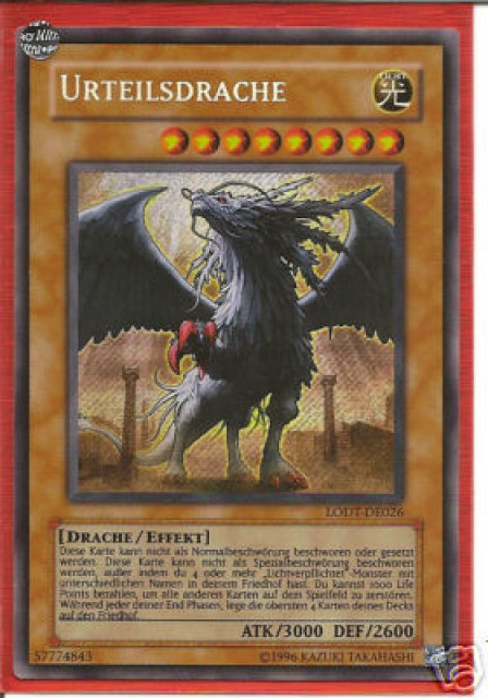 Yu-Gi-Oh  Urteilsdrache Secret Rare - Sammlungen - Mettmann
