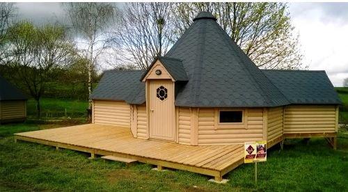 Grillkota Grillhütte KOTA Eventhütte 25m² 250cm Anbau wohnstatt - Ferienwohnung Haus - Rietberg