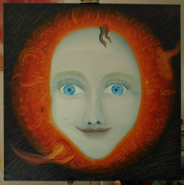 Die Sonne - Ölmalerei - Sammlungen - lünen