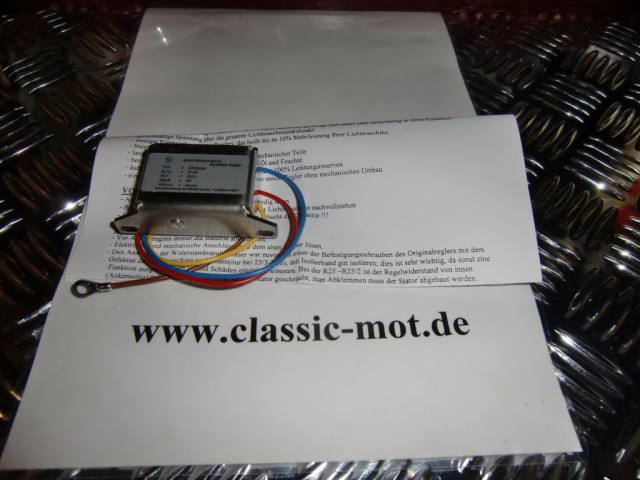Regler elektronisch, innenliegend BMW R25/3 - R26, 6Volt - Motorraeder und Teile nach Marken - Schliersee