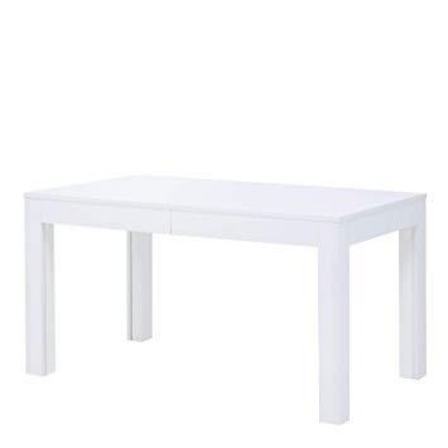 Ausziehtisch 140-260x80x76cm Esstsisch Wohnzimmertisch Küchentisch Weiß Hochglan - Haushalt - Magdeburg