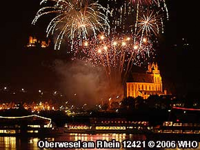 Freitag 19. September 2008 Rheinschiffahrt Tanz Feuerwerk - Veranstaltungen Termine - Oberwesel
