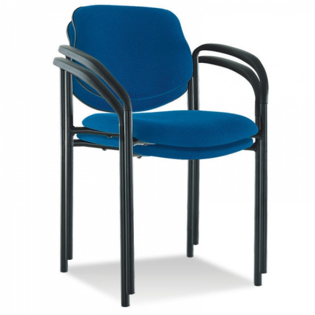 Gepolsteter Stapelstuhl mit Armlehnen und ohne Armlehnen - Buero Geschaeft - Schorndorf