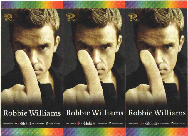 3x Robbie Williams SITZPLATZKARTEN für den 10.07.06 in DRESDEN - Eintrittskarten Tickets - Dresden
