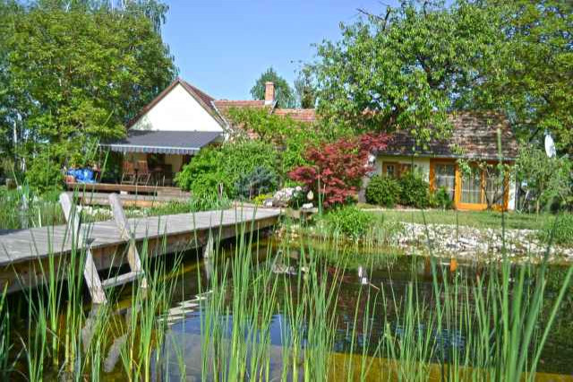 200m2 Gebäudekomplex, 1 ha Gebiet, ruhige Lage, Teich mit Schwimmfläche, Sauna,  - Immobilien - Siofok