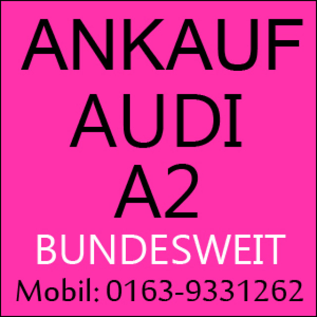 Auto verkaufen Audi A 2 - Motorschaden & Unfallschaden - Autos nach Marken - Ascheberg