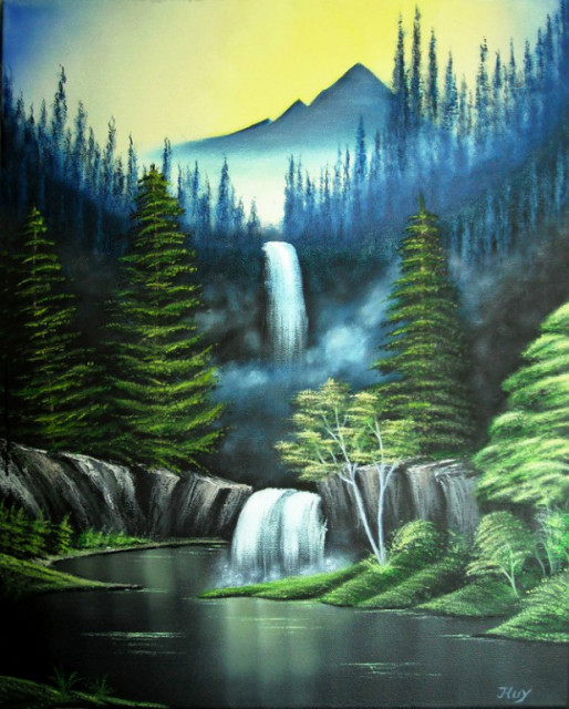 Landschaft in Öl auf Leinwand Keilrahmen 40 X 50 cm - Sammlungen - Schkeuditz