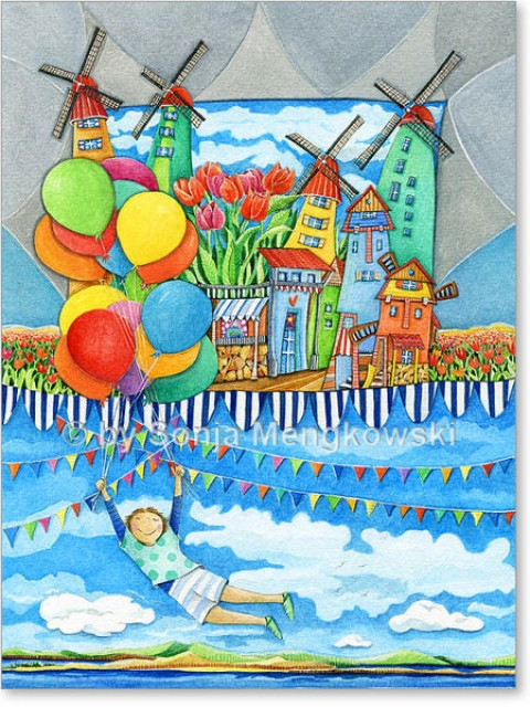 Gemälde für Kinder - bunte Kinderzimmer Bilder für Jungen & Mädchen  - Baby und Kind - Brodersby