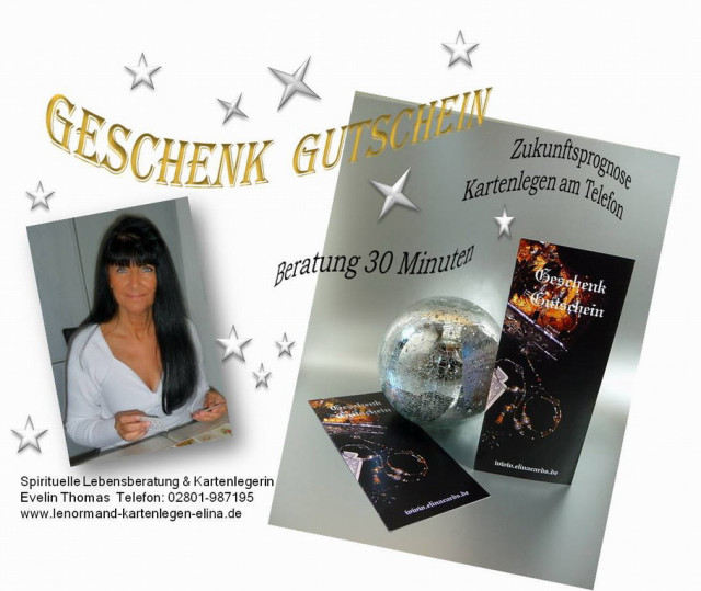 Ausgefallene Geschenk Idee Blick in die Zukunft Geschenk Gutschein Kartenlegen W - Dienstleistungen Business Gewerbe - Stadthagen