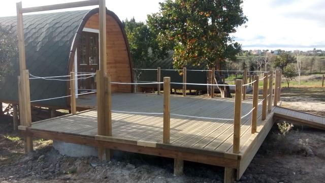 Camping POD Glamping L590 B300cm 2 Räume Kiefer wohnstatt - Camping - Rietberg