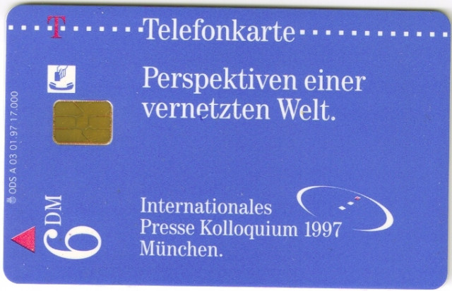 TELEFON KARTE - Internationales Presse Kolloquium 1997 - München - Sammlungen - Marmaris