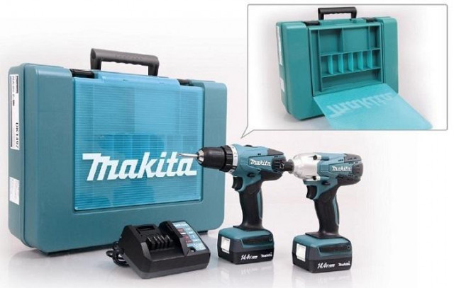 Makita Akku-Bohrschrauber DK1497 14, 4V 198mm Holz Metall Kunststoff - Handwerk Hausbau Garten - Kiel