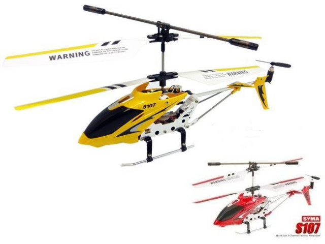 RC-3D Mini Hubschrauber, Aluminium, 3Kanal  Syma S107  - GYRO - NEUHEIT / Gelb,R - Modellbau - Bremen