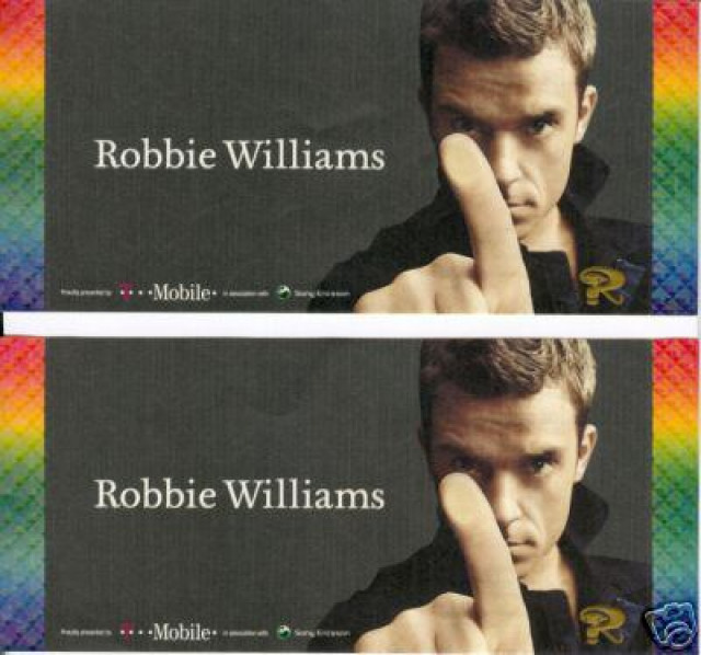 2x Robbie Williams live in Köln am 09.08.06 Innenraum!!! - Eintrittskarten Tickets - Emmendingen