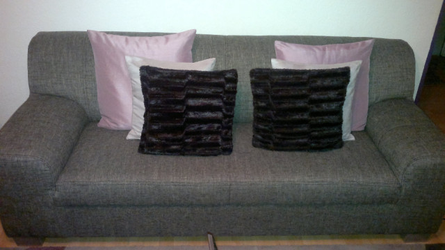 3 sitzer&&2 sitzer couch sruktur grau - Haushalt - mannheim