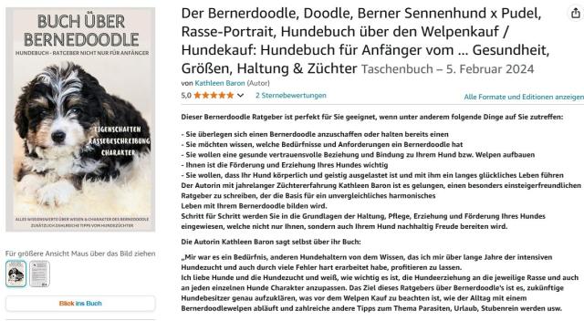 Der Bernedoodle, Doodle, Berner Sennenhund x Pudel, Rasse-Portrait, Hundebuch üb - Tiere - München