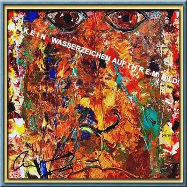 Modernes Kunstwerk von Filmstar Sir ANTHONY HOPKINS. - Sammlungen - Berlin