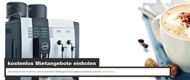 Vermietung und Verleih von Kaffeeautomaten und Espressomaschinen in Berlin - Vermietungen - Berlin