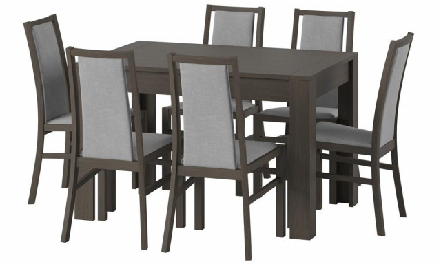 Tisch Syrius Wenge 120-190x80x76 cm Esszimmertisch Tischplatte ausziehbar 190cm  - Haushalt - Hannover