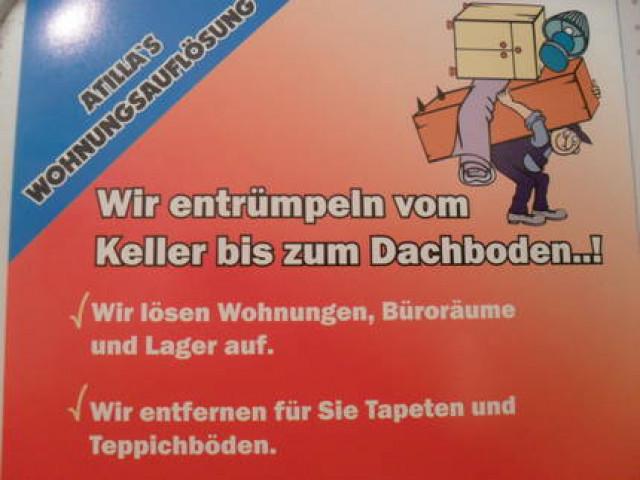 Entrümpelungen Wohnungsauflösungen Kostengünstig - Dienstleistungen Business Gewerbe - Nürnberg
