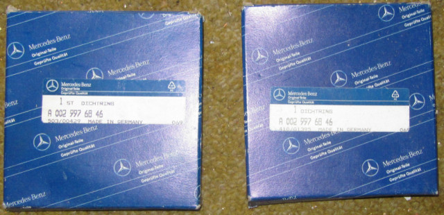 Zwei Dichtringe HA 741.302 Bus Mercedes A0029976846 - Auto Teile - Einbeck