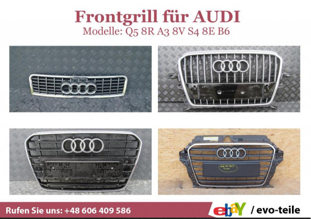 AUDI Q5 8R A3 8V S4 8E B6 u.A. Grill Frontgrill Kühlergrill - Auto Teile - Görlitz
