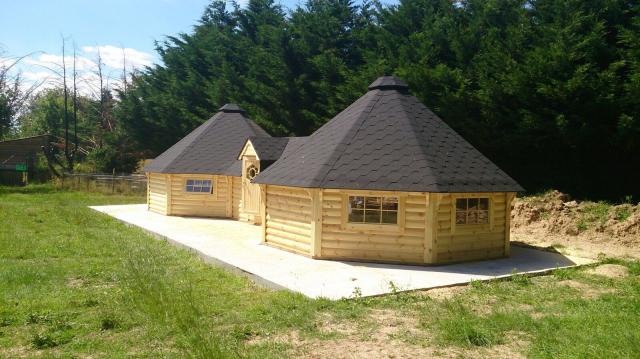 Glamping Eventhütte KOTA 16.5 + 16.5m² Kiefer wohnstatt - Ferienwohnung Haus - Rietberg